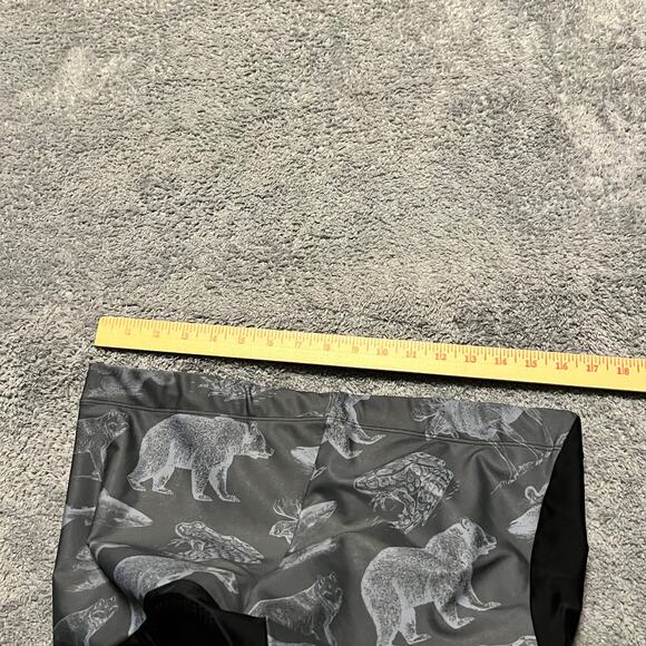 Podiumwear Cycling Shorts Mens 3XL Padded Bike Riding Gray Animal Print - Picture 6 of 6